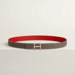 H Torsade belt buckle & Reversible leather strap 24 mm - Image 2